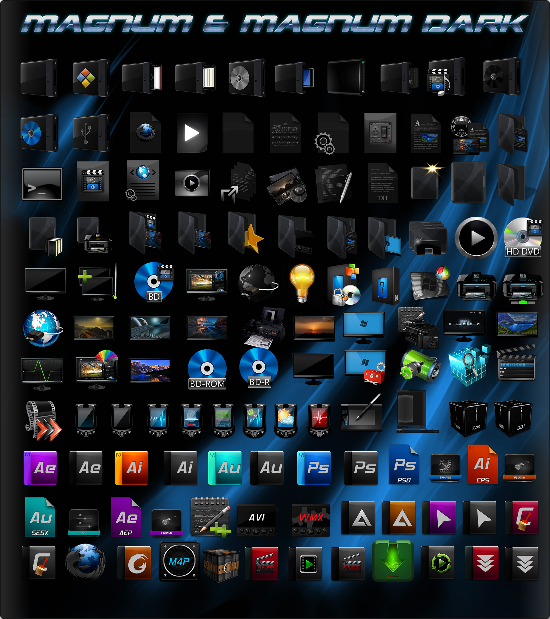Magnum 7tsp Icon Pack for Windows 10 Build 1903-21H2