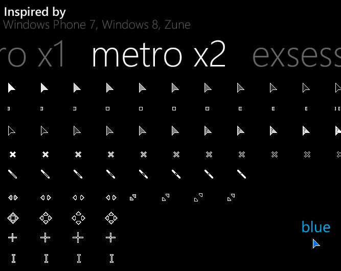Metro X2 Cursor Pack