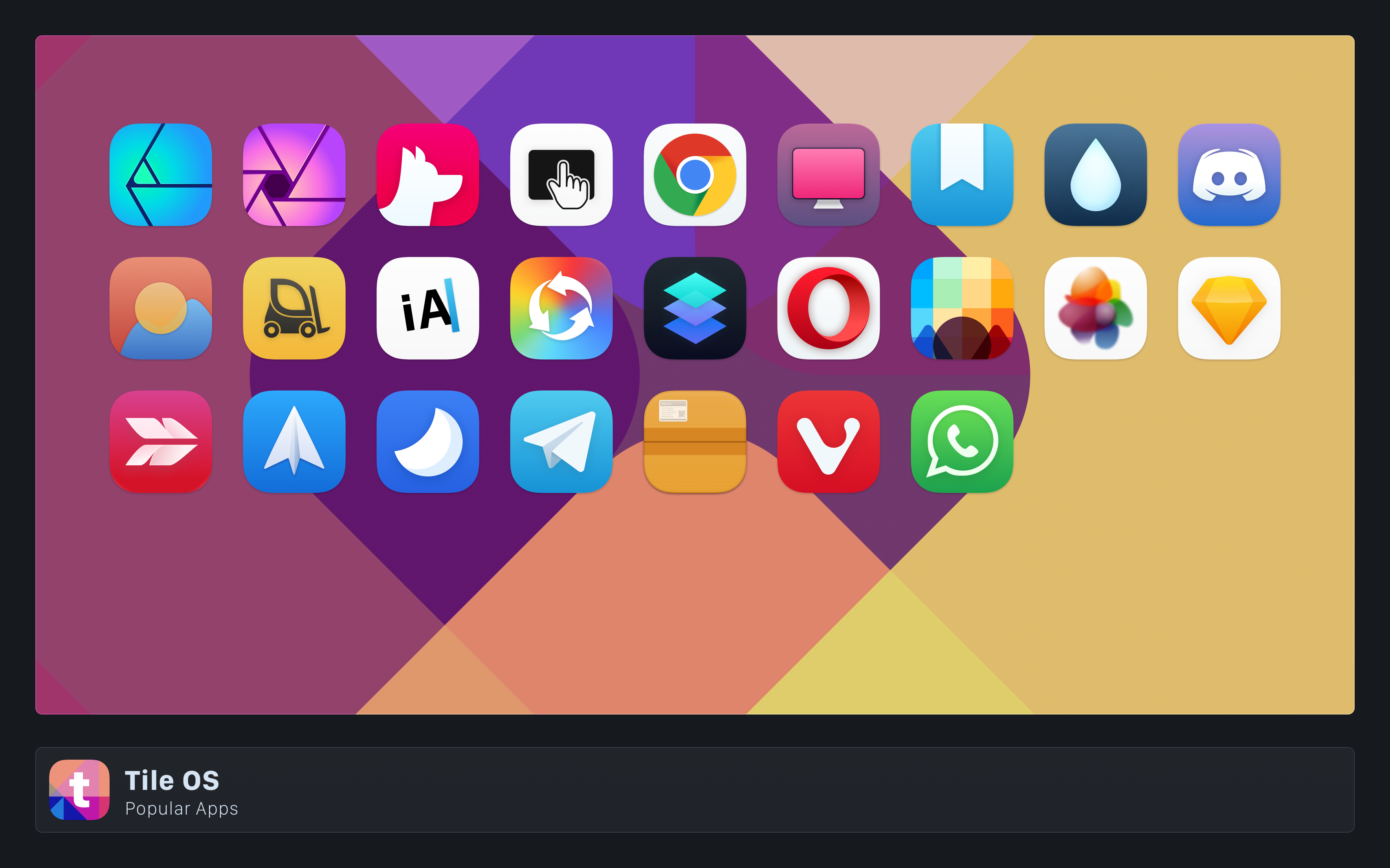 Tile OS - Part 3: Popular Apps Icons