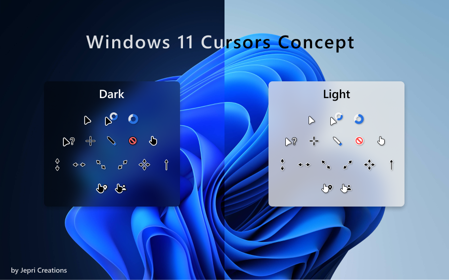pack of cursor icons for windows 10