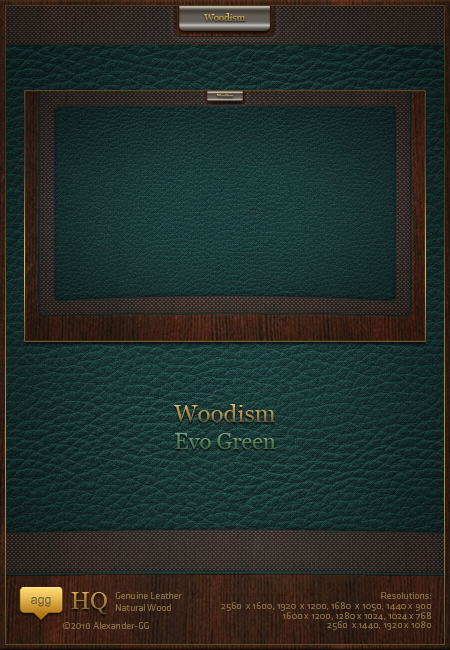 Woodism Evo Green Wallpaper