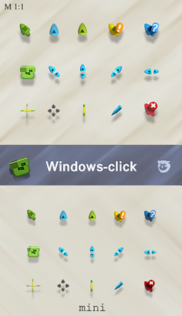 Windows-click Cursor pack