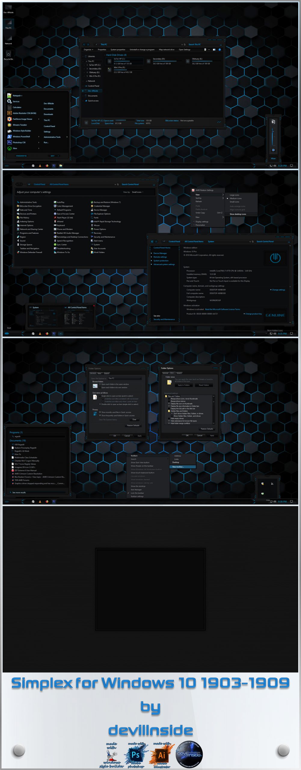Simplex for Windows 10 - Enable Windows Theme Customization