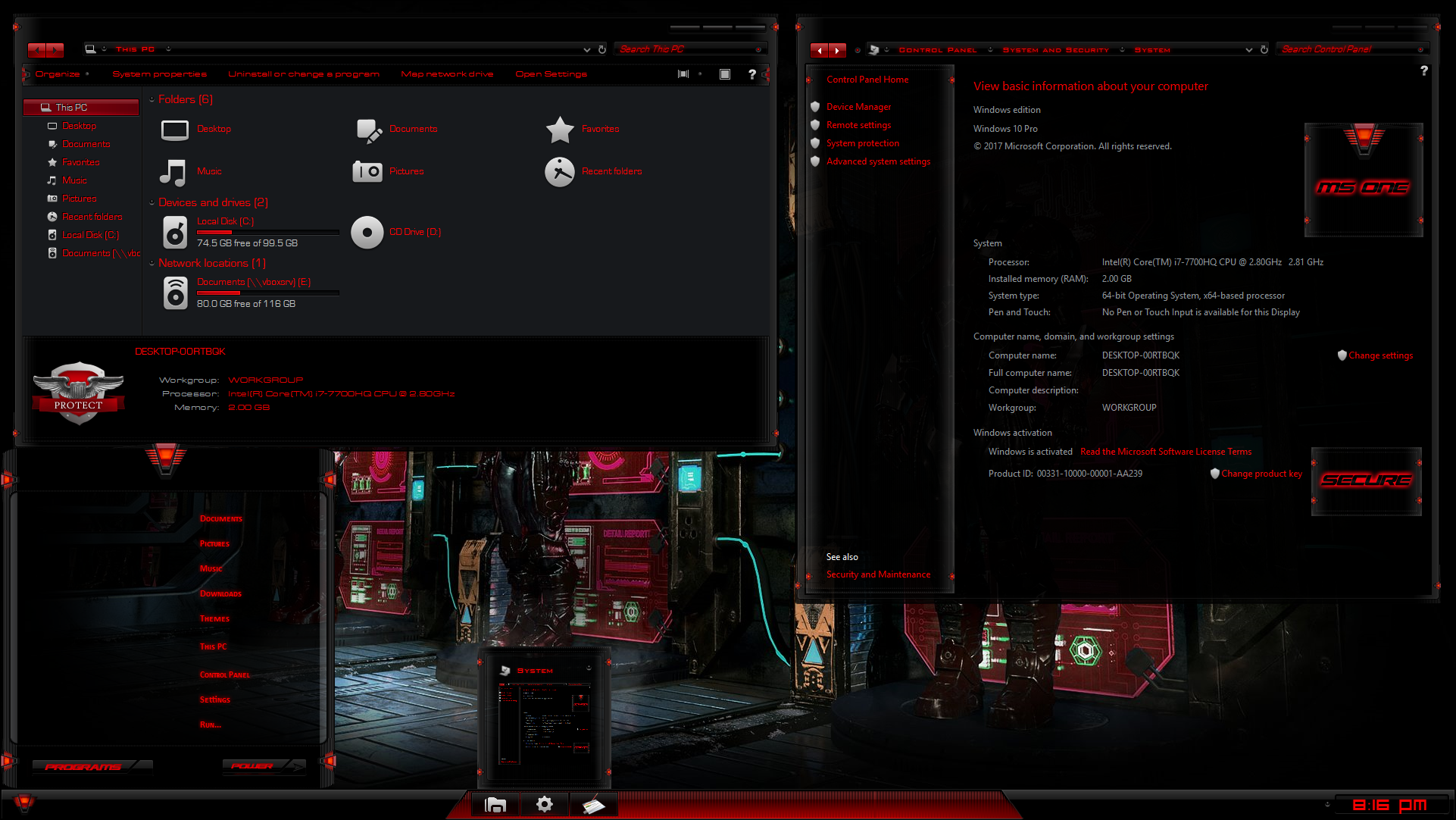 Ms One Design MS One for Windows 10 - UXTheme Patcher