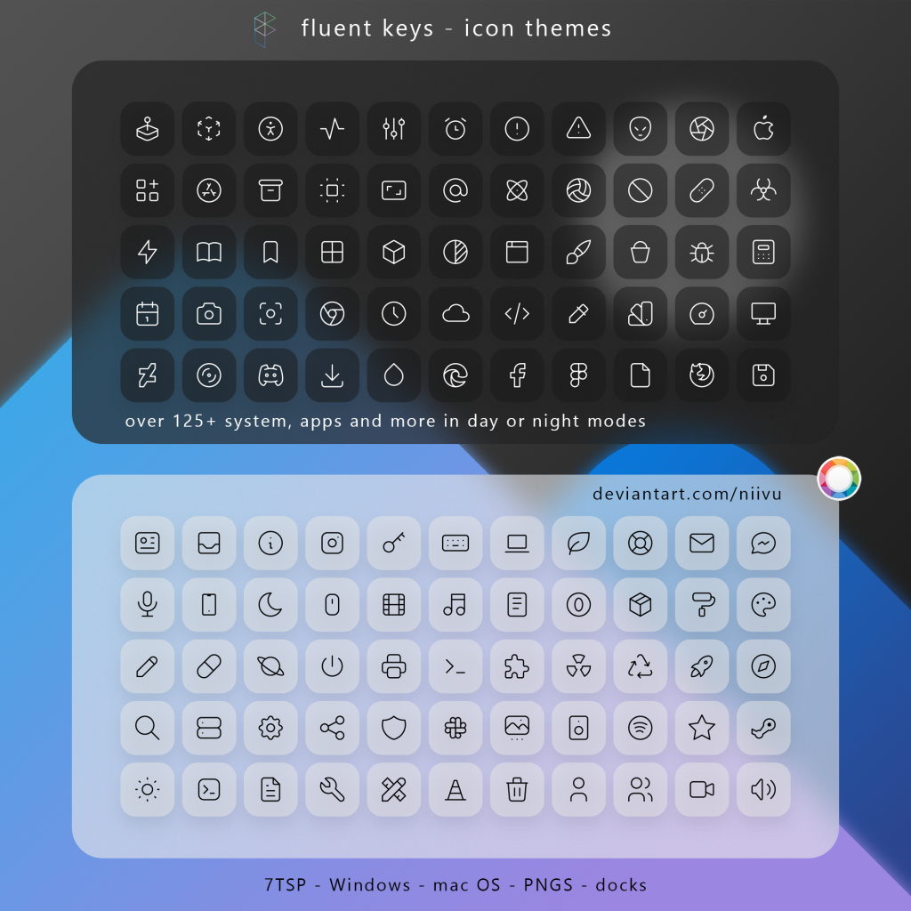 Fluent Keys Icon Theme - Enable Windows Theme Customization