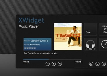 Elegant Music Player for Xwidget