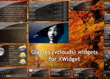 Glasses (vclouds) Widgets Pack for Xwidget