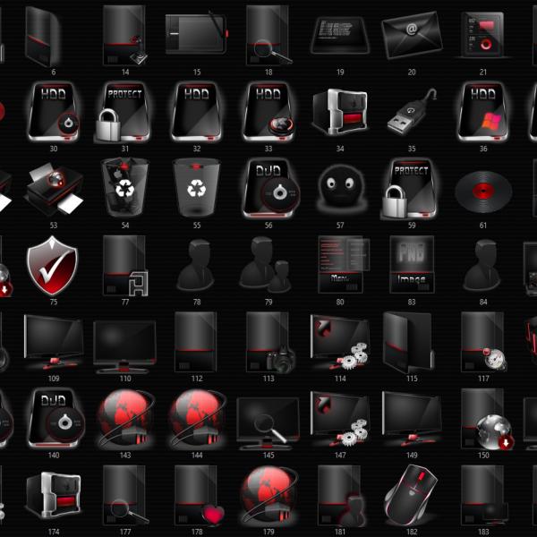 DarkRed_Full_System_IconPack_7TSP