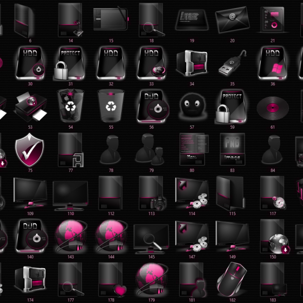 Dark_LadyPink_Full_System_IconPack_7TSP