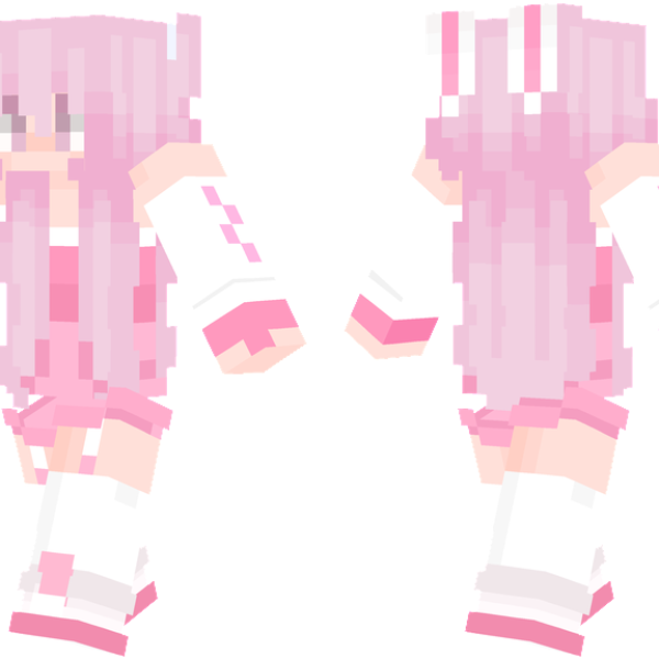 Pink_Rabbit_Girl_for_Minecraft